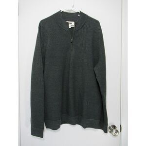 Joseph Abboud 3/4 QTR Zip Merino Wool Blend Sweater Size XL